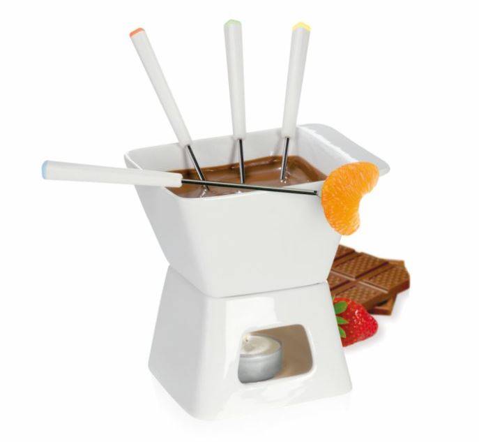 MINI FONDUE CERAMICA P/ CHOCOLATE 13 CM