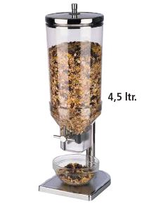 DISPENSADOR CEREAIS C/ BASE INOX 4,5 L