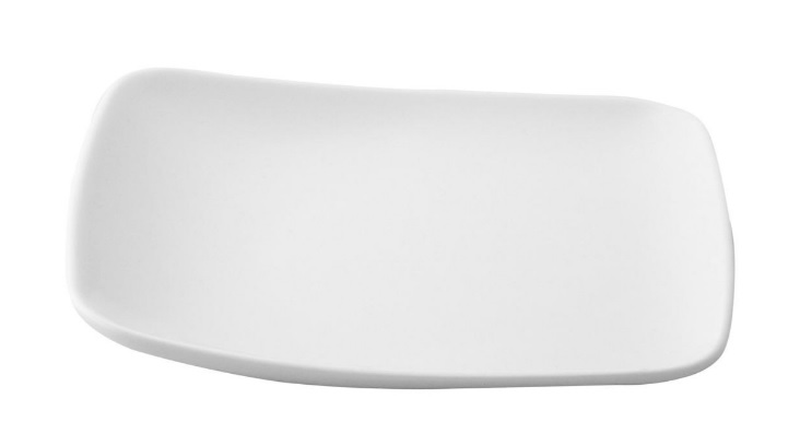 PRATO QUADRADO PORCELANA BRANCA 15 CM 