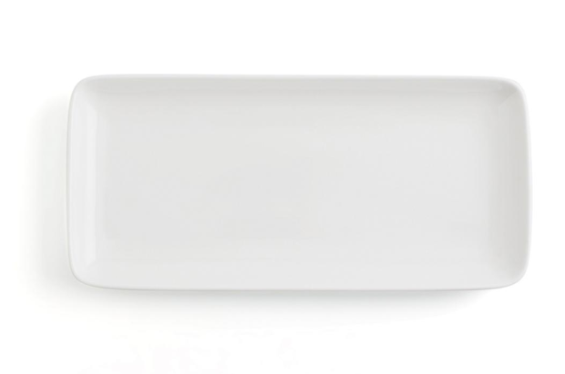 TRAVESSA RECTANGULAR PORCELANA BRANCA 36X16,5 CM