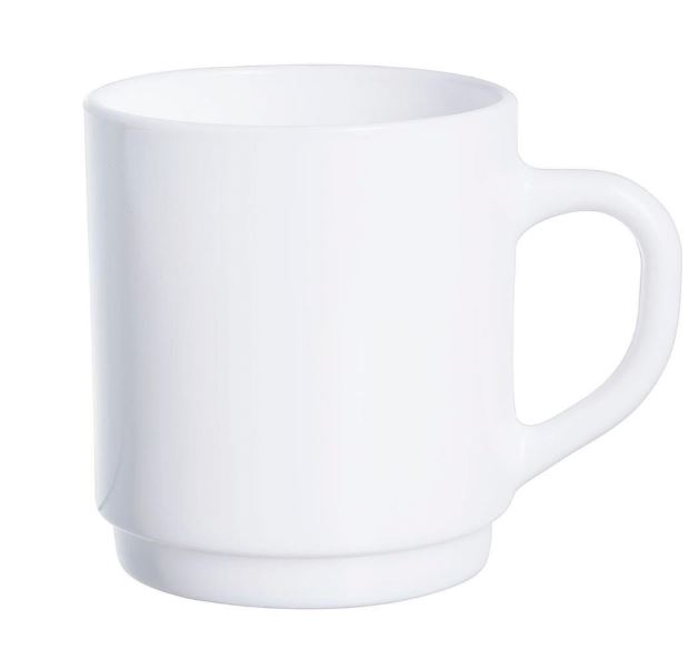 CANECA VIDRO OPALINO 29 CL EMP