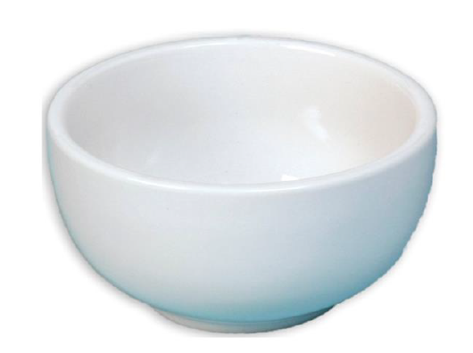 TIGELA PORCELANA BRANCA P/ VINHO 9 CM