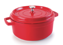 TACHO ALUMINIO FUNDIDO VERMELHO 16 CM1,3 L