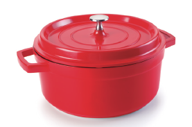 TACHO ALUMINIO FUNDIDO VERMELHO 20 CM2,4 L