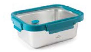 CAIXA INOX  C/TAMPA RECT 20.5X15.5X7.5 CM