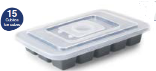 CUBETE SILICONE P/ GELO 15 CUBOS
