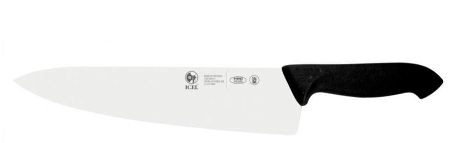 FACA INOX COZINHA 25 CM CABO PRETO