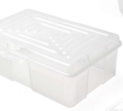 CAIXA PLÁSTICA C/TAMPA 40X25X14 CM 10 L