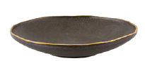 PRATO SOPA GRES CASTANHO DOURADO 23 CM