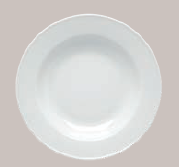 PRATO SOPA PORCELANA BRANCA 24 CM SP