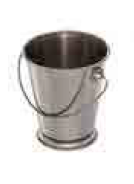 MINI BALDE INOX C/ BASE9,5X10,5 CM