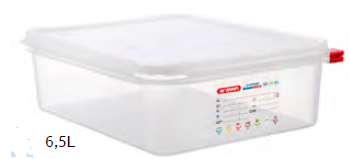 CAIXA PLÁSTICA C/ TAMPA GN 1/2-100 6,5 L