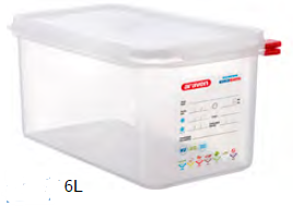 CAIXA PLÁSTICA C/ TAMPA GN 1/3-150 6 L