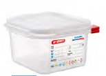 CAIXA PLÁSTICA C/ TAMPA GN 1/6-100 1,8 L