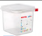 CAIXA PLÁSTICA C/ TAMPA GN 1/6-150 2,6 L