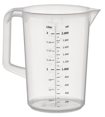 JARRO POLIPROPILENO GRADUADO 2 L
