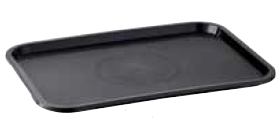 TABULEIRO POLIPROPILENO SELF-SERVICE 53X32,5CM PRETO