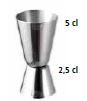MEDIDA INOX 2,5/5 CL