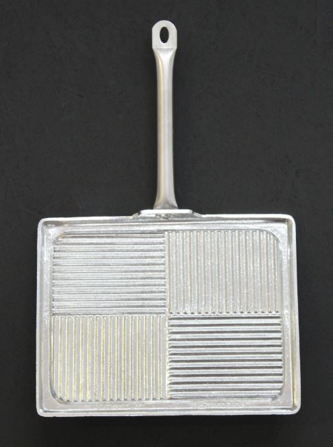 GRELHADOR ALUMINIO CANELADO IND. 400X300 MM