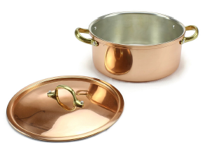 TACHO DE COBRE C/ INTERIOR INOX 14 CM