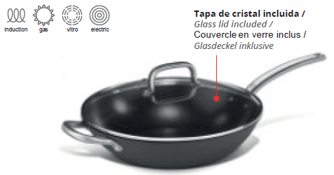 WOK INOX ANTI-ADERENTE 32 CM