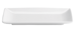 BANDEJA RECTANGULAR PORCELANA BRANCA 20X13 CM