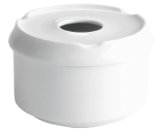 CINZEIRO ÁGUA PORCELANA BRANCA 11X7,5 CM