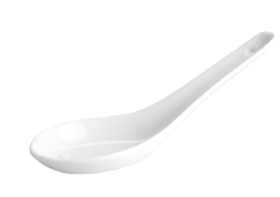 COLHER PORCELANA BRANCA DEGUSTAÇÃO