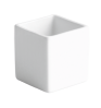 TAÇA CUBO PORCELANA BRANCA 5X5X4 CM