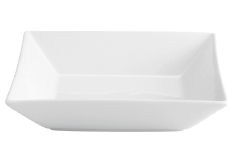 PRATO QUADRADO SOPA PORCELANA BRANCA 20 CM