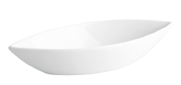 BANDEJA BARCO PORCELANA BRANCA 20X8X4 CM