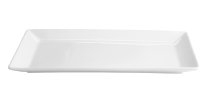 BANDEJA RECTANGULAR PORCELANA BRANCA 39X25X3 CM