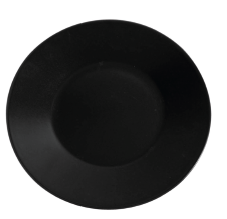 PRATO MARCADOR PORCELANA PRETA 30 CM
