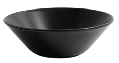 SALADEIRA PORCELANA PRETA 18 CM